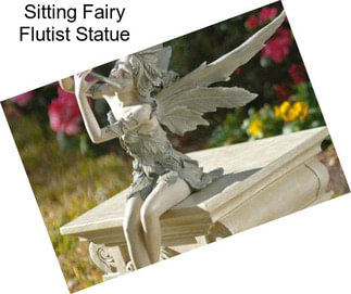 Sitting Fairy Flutist Statue