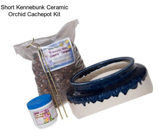 Short Kennebunk Ceramic Orchid Cachepot Kit