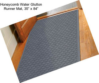 Honeycomb Water Glutton Runner Mat, 35” x 84”