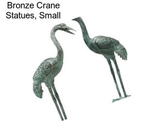 Bronze Crane Statues, Small