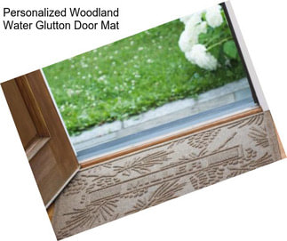 Personalized Woodland Water Glutton Door Mat