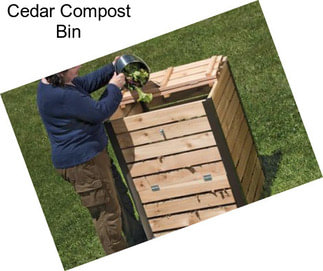 Cedar Compost Bin