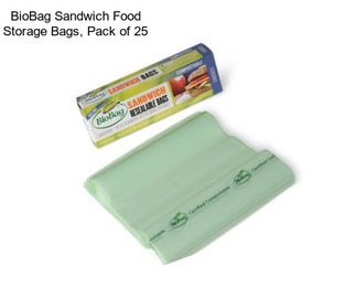 BioBag Sandwich Food Storage Bags, Pack of 25
