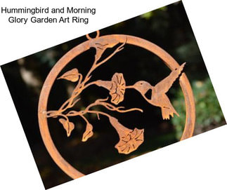 Hummingbird and Morning Glory Garden Art Ring