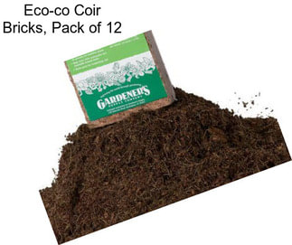 Eco-co Coir Bricks, Pack of 12