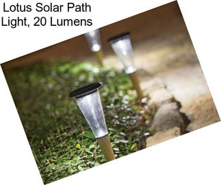 Lotus Solar Path Light, 20 Lumens