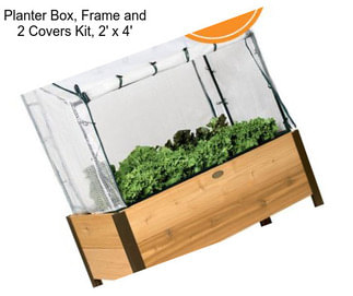 Planter Box, Frame and 2 Covers Kit, 2\' x 4\'