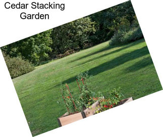 Cedar Stacking Garden