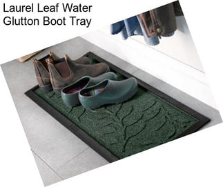 Laurel Leaf Water Glutton Boot Tray
