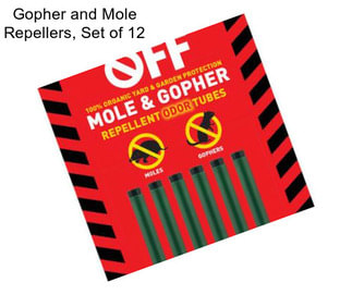 Gopher and Mole Repellers, Set of 12