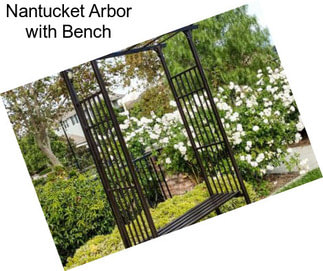 Nantucket Arbor with Bench