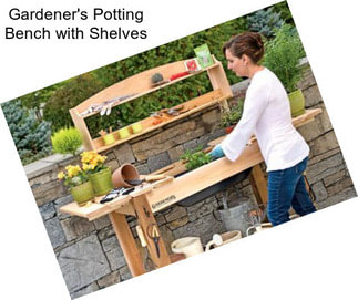 Gardener\'s Potting Bench with Shelves