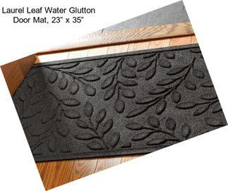 Laurel Leaf Water Glutton Door Mat, 23” x 35”