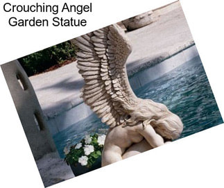 Crouching Angel Garden Statue