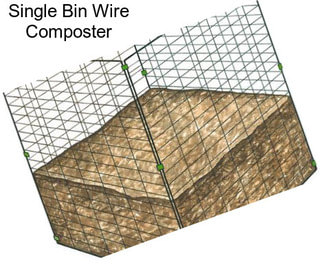Single Bin Wire Composter