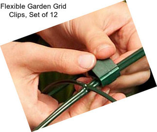 Flexible Garden Grid Clips, Set of 12