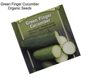 Green Finger Cucumber Organic Seeds