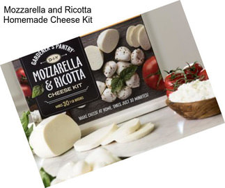 Mozzarella and Ricotta Homemade Cheese Kit