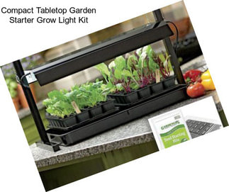 Compact Tabletop Garden Starter Grow Light Kit