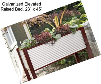 Galvanized Elevated Raised Bed, 23” x 45”