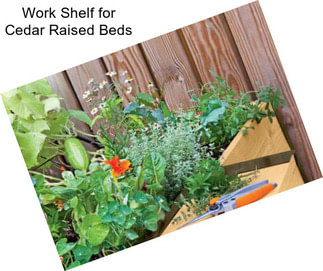 Work Shelf for Cedar Raised Beds