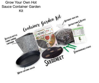 Grow Your Own Hot Sauce Container Garden Kit