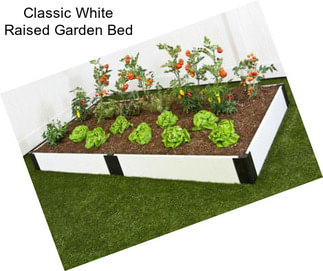Classic White Raised Garden Bed