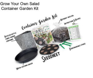 Grow Your Own Salad Container Garden Kit