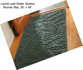 Laurel Leaf Water Glutton Runner Mat, 35” x 84”