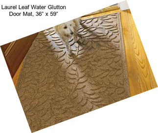 Laurel Leaf Water Glutton Door Mat, 36” x 59”