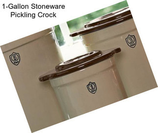 1-Gallon Stoneware Pickling Crock