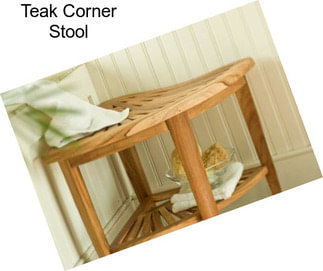 Teak Corner Stool