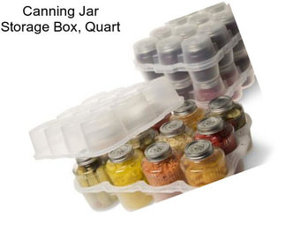 Canning Jar Storage Box, Quart