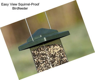 Easy View Squirrel-Proof Birdfeeder