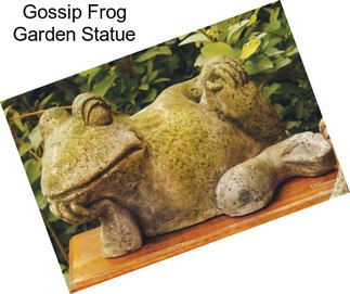 Gossip Frog Garden Statue