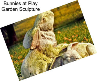 Bunnies at Play Garden Sculpture