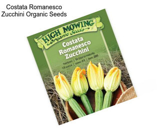 Costata Romanesco Zucchini Organic Seeds