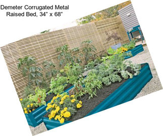 Demeter Corrugated Metal Raised Bed, 34” x 68”