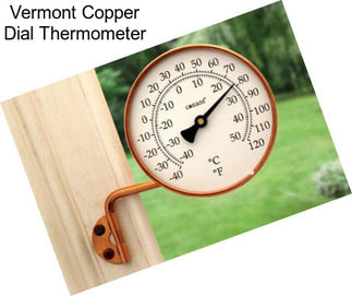 Vermont Copper Dial Thermometer