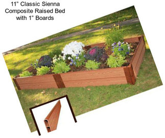 11” Classic Sienna Composite Raised Bed with 1” Boards