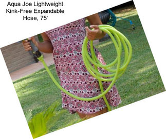 Aqua Joe Lightweight Kink-Free Expandable Hose, 75\'