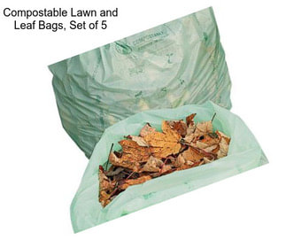 Compostable Lawn and Leaf Bags, Set of 5