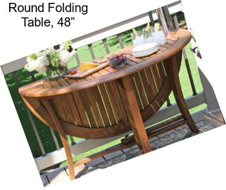 Round Folding Table, 48”