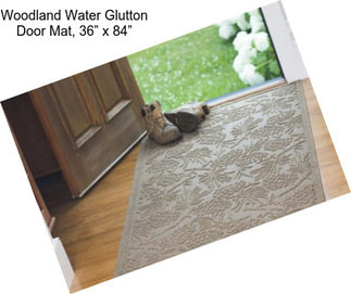 Woodland Water Glutton Door Mat, 36” x 84”