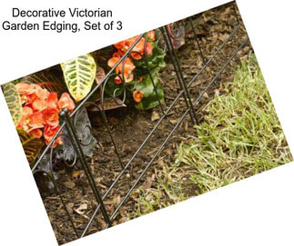 Decorative Victorian Garden Edging, Set of 3