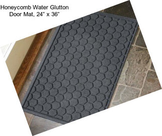 Honeycomb Water Glutton Door Mat, 24” x 36”