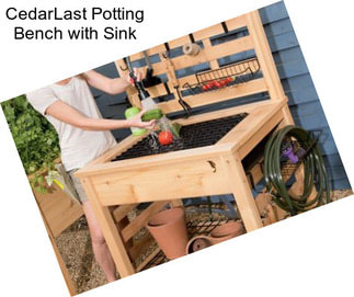 CedarLast Potting Bench with Sink