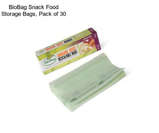BioBag Snack Food Storage Bags, Pack of 30
