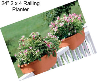 24” 2 x 4 Railing Planter