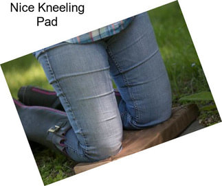 Nice Kneeling Pad